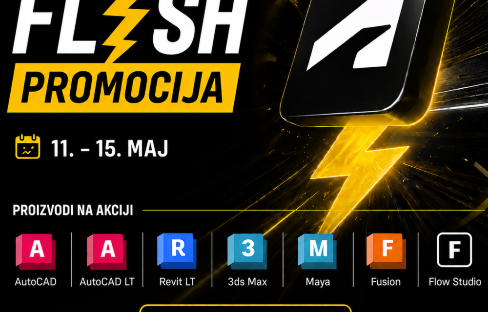 Autodesk Flash promocija | 20% popusta na odabrane Autodesk proizvode